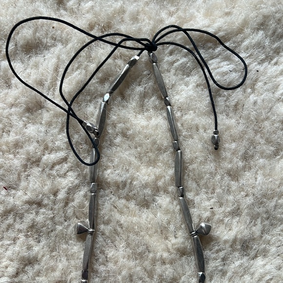 Isabel Marant Silver Necklace with Green Turquoise - Picture 5 of 7